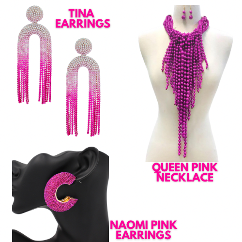 Queenie Pink Necklace